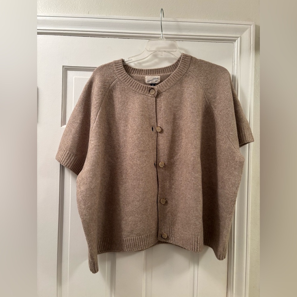 Women's Tan Sweater Cardigan